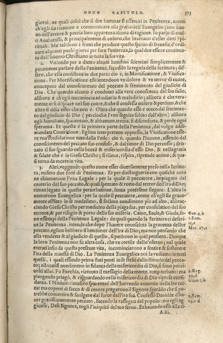 Institutione della Religion Christiana di Giovanni Calvino, edizione 1557 in Italiano tradotta per Giulio Cesare Paschali