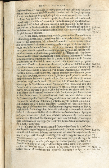 Institutione della Religion Christiana di Giovanni Calvino, edizione 1557 in Italiano tradotta per Giulio Cesare Paschali