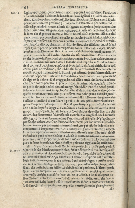 Institutione della Religion Christiana di Giovanni Calvino, edizione 1557 in Italiano tradotta per Giulio Cesare Paschali