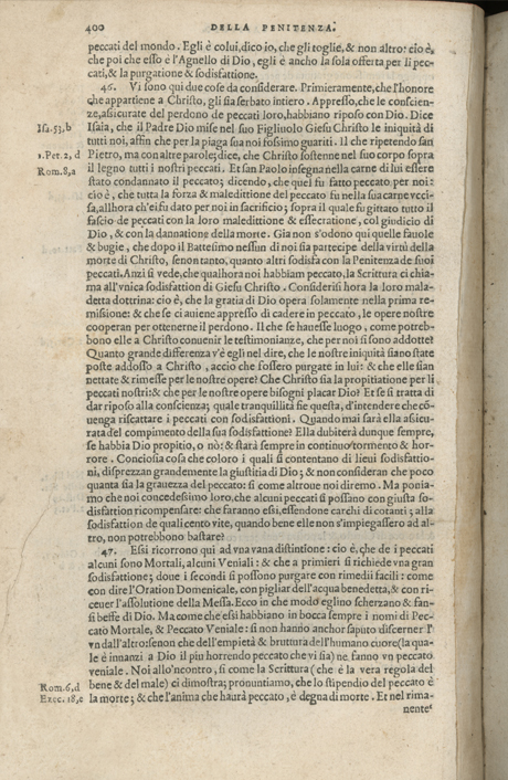 Institutione della Religion Christiana di Giovanni Calvino, edizione 1557 in Italiano tradotta per Giulio Cesare Paschali