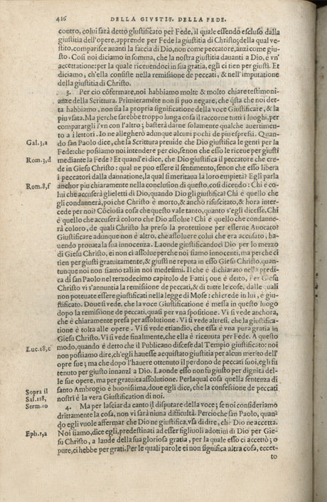 Institutione della Religion Christiana di Giovanni Calvino, edizione 1557 in Italiano tradotta per Giulio Cesare Paschali