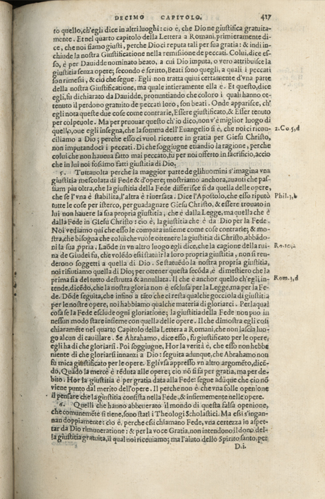 Institutione della Religion Christiana di Giovanni Calvino, edizione 1557 in Italiano tradotta per Giulio Cesare Paschali