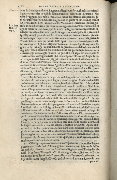 Institutione della Religion Christiana di Giovanni Calvino, edizione 1557 in Italiano tradotta per Giulio Cesare Paschali