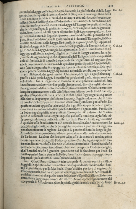 Institutione della Religion Christiana di Giovanni Calvino, edizione 1557 in Italiano tradotta per Giulio Cesare Paschali