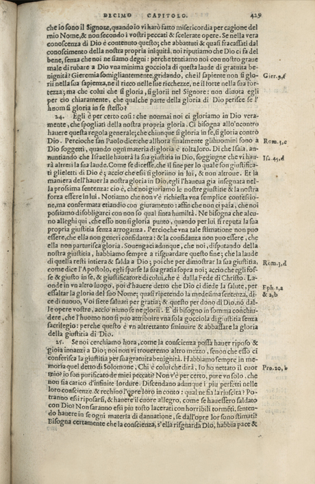 Institutione della Religion Christiana di Giovanni Calvino, edizione 1557 in Italiano tradotta per Giulio Cesare Paschali