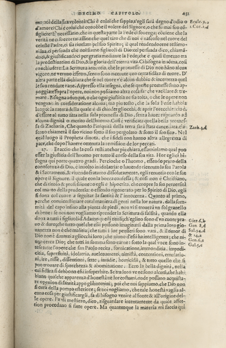 Institutione della Religion Christiana di Giovanni Calvino, edizione 1557 in Italiano tradotta per Giulio Cesare Paschali