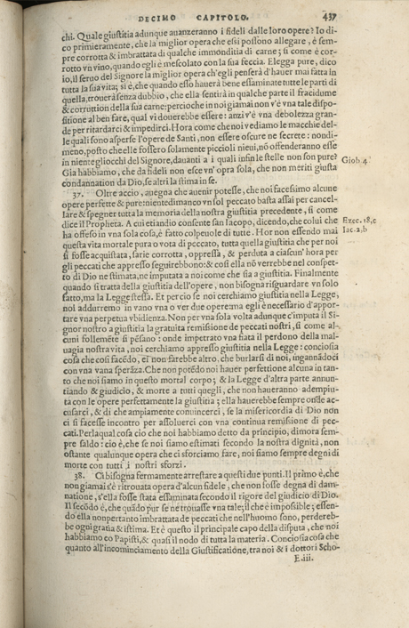 Institutione della Religion Christiana di Giovanni Calvino, edizione 1557 in Italiano tradotta per Giulio Cesare Paschali