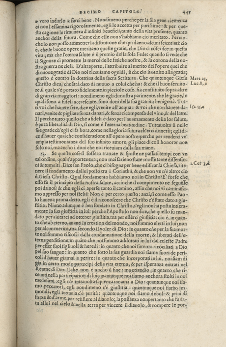 Institutione della Religion Christiana di Giovanni Calvino, edizione 1557 in Italiano tradotta per Giulio Cesare Paschali