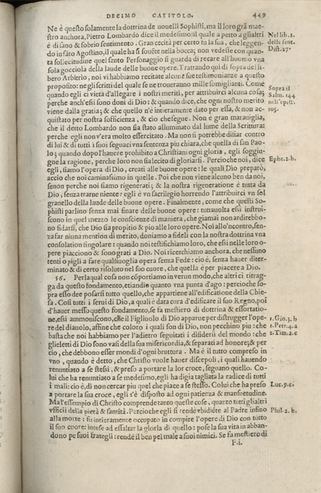 Institutione della Religion Christiana di Giovanni Calvino, edizione 1557 in Italiano tradotta per Giulio Cesare Paschali